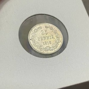 25 пенни (pennia) 1916 Российская Финляндия
