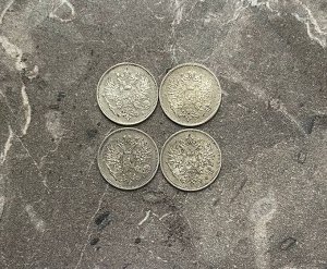25 пенни (pennia) 1915 Российская Финляндия