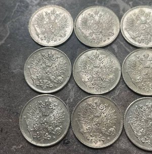 25 пенни (pennia) 1916 Российская Финляндия