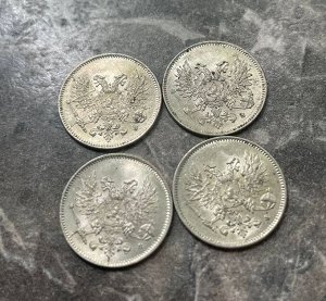 25 пенни (pennia) 1917 Российская Финляндия