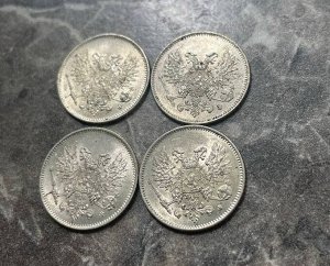 25 пенни (pennia) 1917 Российская Финляндия