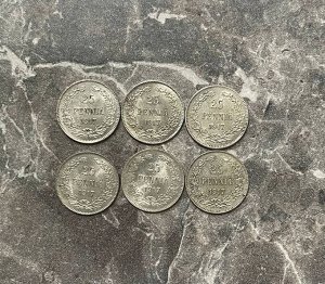 25 пенни (pennia) 1917 Российская Финляндия