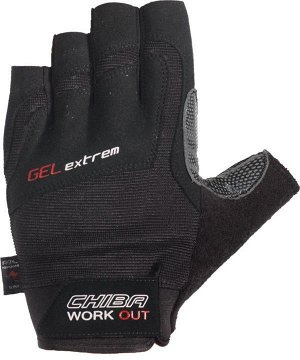 Мужские перчатки CHIBA PREMIUM LINE Gel Extrem (42166) - цвет черный