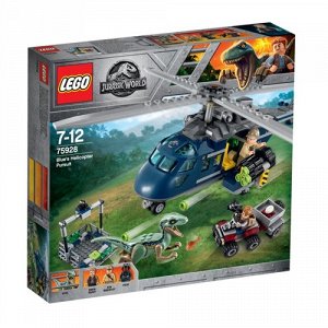 LEGO (Лего) Игрушка Jurassic World  Погоня за Блю на вертолете