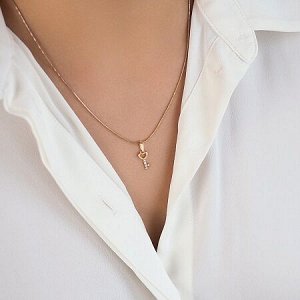 Серебряная подвеска (позолота)
