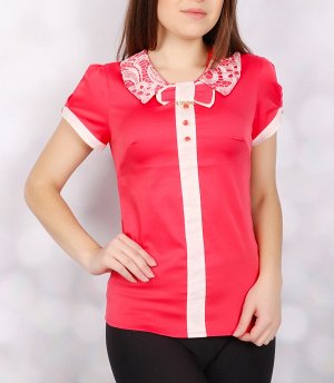 Блузка Длина изделия: Блузка. Модель может стать основой деловых, повседневных и праздничных нарядов.