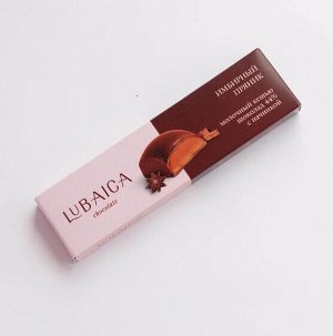 "Имбирный пряник" шоколад с начинкой 35г Lubaica  БЕЗ САХАРА ВЕГАН