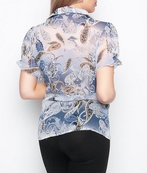 Блузка Длина изделия: Стильная блузка из комфортного материала. Незаменимая вещь в любом гардеробе. Длина изделия на модели: 65 см