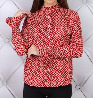 Блузка Длина изделия: Блузка из полупрозрачного материала. Отличный выбор для женского гардероба. Состав: 64% полиэстер, 36% вискоза