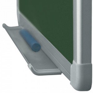 Доска для мела магнитная 60x90см, зеленая, алюминиевая рамка