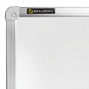 Доска магнитно-маркерная BRAUBERG стандарт, 100*150см, алюми