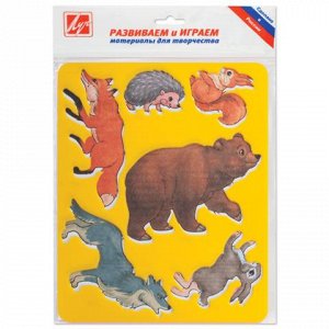 Трафарет-раскраска ЛУЧ "Лесные звери", 9С446-08