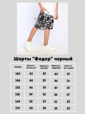 Шорты "Федор" черный