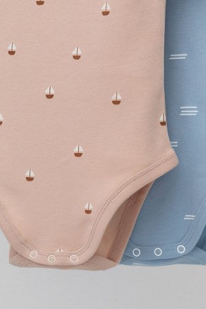 Полукомбинезон(Весна-Лето)+baby (белые кораблики, штиль)