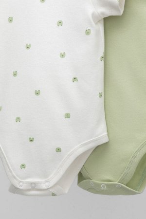 Полукомбинезон(Весна-Лето)+baby (фисташковое безе, мини лягушата)