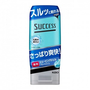 Увлажняющий гель "Success" для бритья «Гладкое скольжение» для бритв с двойным лезвием (с ментолом) 180 г / 24