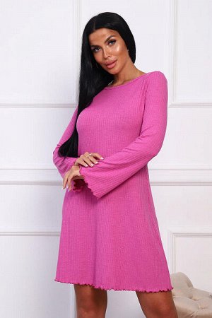 Платье вискоза кашкорсе (01007, розовый)