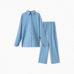 Костюм женский (рубашка, брюки) MINAKU: Home Collection, голубой