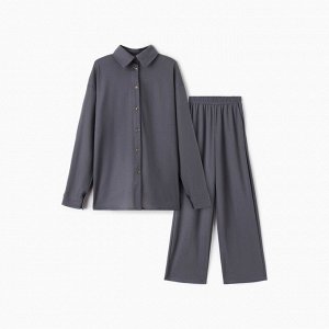 Костюм женский (рубашка, брюки) MINAKU: Home Collection, графит