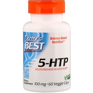 Doctor's Best, Best 5-HTP, 100 мг, 60 вегетарианских капсул