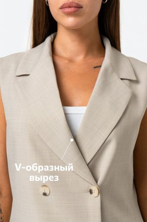 Женский брючный костюм с жилетом Happyfox