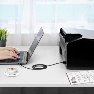 Кабель соединительный USB 2.0 AC-BM, ИБП 2,0 м.  (для оргтехники) (US241) Ugreen