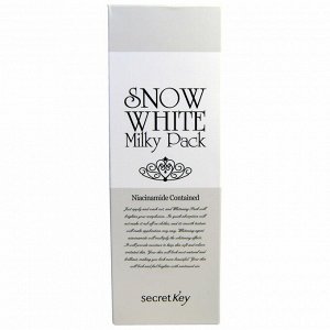 Secret Key, Snow White Milky Pack, Whitening Cream, 200 g