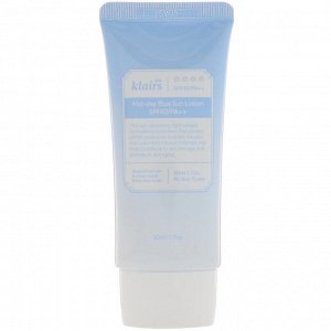 Dear, Klairs, Лосьон для загара Mid-day Blue, SPF 40/PA++, 1,7 унц. (50 мл)