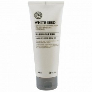 The Face Shop, Отшелушивающая очищающая пена White Seed, 5,0 жидк. унций (150 мл)