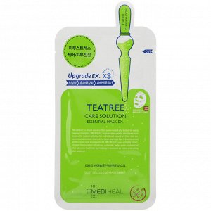 Mediheal, TeaTree Care Solution Essential Mask EX, 10 Sheets, 24 ml Each