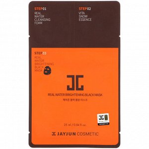 Jayjun Cosmetic, Real Water Brightening Black Mask, 1 Mask, 0.84 fl oz (25 ml)