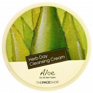The Face Shop, Очищающий крем Herb Day с алоэ, 5 унций (150 мл)