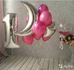 Фольга шар Месяц 35&quot;/87,5 см Воздушный шар