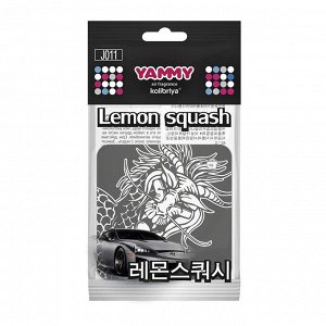 Ароматизатор подвес. "Yammy" картон с пропиткой Квадрат "Lemon Squash"