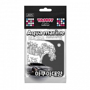 Ароматизатор подвес. YAMMY картон с пропиткой Квадрат "Aqua Marine"