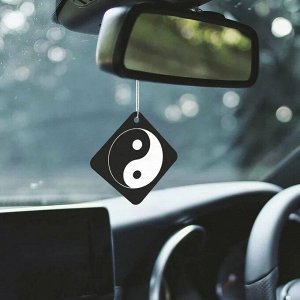 Ароматизатор подвес. YAMMY картон с пропиткой Квадрат "Black Ice"