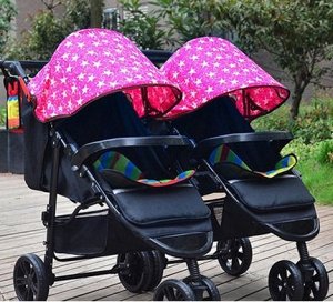 Детская коляска для двойни, близнецов    93*54*28
