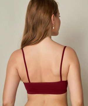 SEAMLESS FLEX Топ женский из мягкой микрофибры Цвет- burgundy