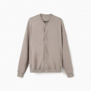 Толстовка мужская (бомбер) MIST Men's casual размер, серо-бежевый