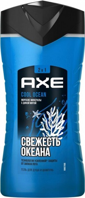 Акс Гель для душа Cool Ocean 2в1 (250 мл) Axe