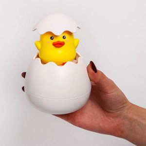 Игрушка для ванны Крошка Я «Пингвинчик/ Цыпленок в яйце», брызгалка, виды МИКС