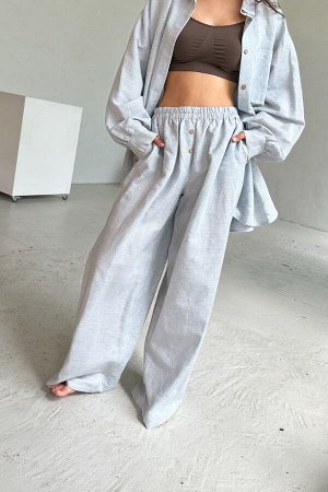 Костюм женский  SET065/04/Белый, голубой