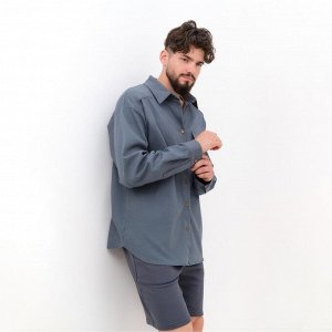 Рубашка мужская MIST oversize размер, графитовый