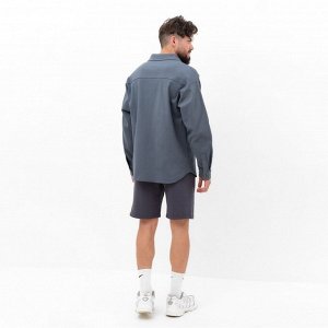 Рубашка мужская MIST oversize размер, графитовый
