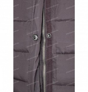 Пальто женское пуховое A&F, мод. 8019, brown