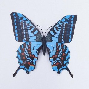 Бабочка 3D на магните 17 х 13 см пластик цвет МИКС