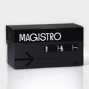 Кружки Magistro «Глория», 320 мл, 11?8?9 см, набор 2 шт., стекло