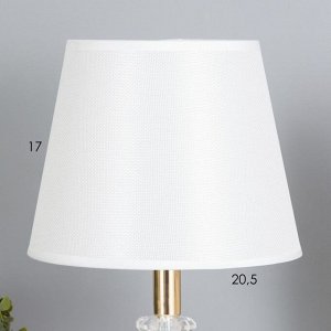 Лампа настольная «Чаро» 1x40 Вт Е27 белый 21x21x37 см