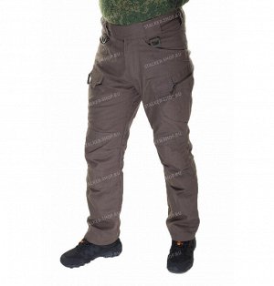 Pants UTL, fleece, 97%cotton 3%polyester Canvas, olive