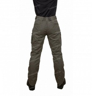 Pants UTL, fleece, 92%cotton 8%polyester, olive